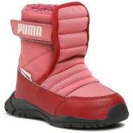  μπότες χιονιού puma nieve boot wtr ac inf 380746 04 mauvewood-lotus