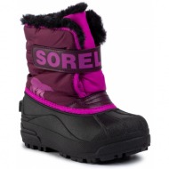  μπότες χιονιού sorel snow commander nc1960 purple dahlia/groovy pink 562