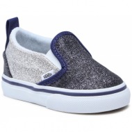  πάνινα παπούτσια vans td slip-on v vn0a3488sxn1 silver/navy