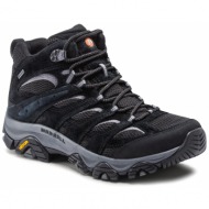  παπούτσια πεζοπορίας merrell moab 3 mid gtx j036243 black/grey