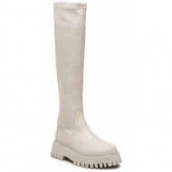  μπότες bronx high boots 14211-g winter white 1257