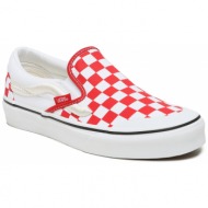  πάνινα παπούτσια vans classic slip-on 138 vn000bw39y11 red checkerboard