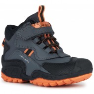  μπότες χιονιού geox jr new savage b abx j261wb 050bu c0904 s dk grey/orange