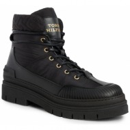 ορειβατικά παπούτσια tommy hilfiger th monogram outdoor boot fw0fw07502 black bds