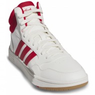  παπούτσια adidas hoops 3.0 mid lifestyle basketball classic vintage shoes ig5569 cwhite/betsca/gum4