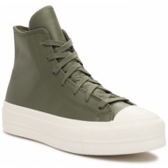  sneakers converse chuck taylor all star lift a07131c forest/grey