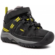  παπούτσια πεζοπορίας keen targhee mid wp 1026297 black/steel grey