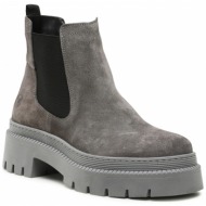  μποτάκια caprice 9-25430-41 dk grey suede 206