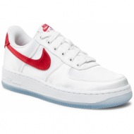  παπούτσια nike air force 1 `07 ess snkr dx6541 100 white/arsity red