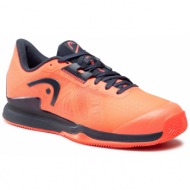 παπούτσια head sprint pro 3.5 clay 273163 fiery coral/blueberry