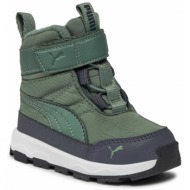  μπότες χιονιού puma evolve boot ac+ inf 392646 03 eucalyptus-strong gray-puma white