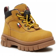  ορειβατικά παπούτσια tommy hilfiger t1b5-33154-0316a105 ochre/black a105