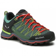  παπούτσια πεζοπορίας salewa ws mtn trainer lite gtx gore-tex 61362 feld green/fluo coral 5585