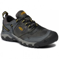  παπούτσια πεζοπορίας keen ridge flex wp 1026615 steel grey/keen yellow