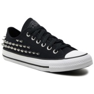  sneakers converse chuck taylor all star studded a06454c black/silver/white