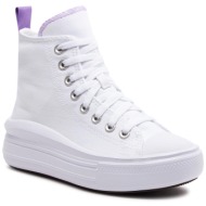  sneakers converse chuck taylor all star move platform a03667c white/pixel purple/white