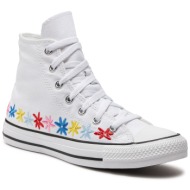  sneakers converse chuck taylor all star floral a06311c white/oops pink/true sky