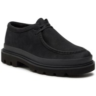  κλειστά παπούτσια clarks badell seam 26176718 black nubuck