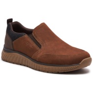  κλειστά παπούτσια rieker b0653-24 brown combination