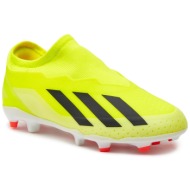 παπούτσια adidas x crazyfast league laceless firm ground boots if0689 tesoye/cblack/ftwwht