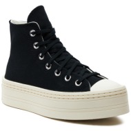  sneakers converse chuck taylor all star modern lift platform canvas a06141c black/black/egret