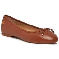  μπαλαρίνες lauren ralph lauren 802940603002 deep saddle tan