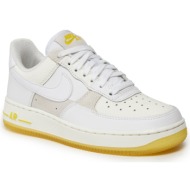  παπούτσια nike air force 1 `07 low fq0709 100 summit white/white/opti yellow