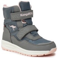  μπότες χιονιού kangaroos k-pe nala v rtx 18939 000 2017 steel grey/frost pink