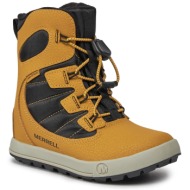  μπότες χιονιού merrell snow bank 4.0 wtrpf mk267146 wheat