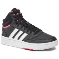  παπούτσια adidas hoops 3.0 mid shoes ig7896 cblack/ftwwht/pnkfus