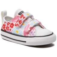  sneakers converse chuck taylor all star easy on floral a06340c white/true sky/oops pink