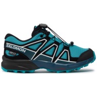  παπούτσια salomon speedcross waterproof l47457800 peacock blue / deep dive / black