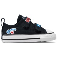  sneakers converse chuck taylor all star easy on sticker stash a06359c black/fever dream/blue slushy