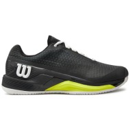  παπούτσια wilson rush pro 4.0 clay wrs332120 black/white/yellow