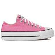  sneakers converse chuck taylor all star lift platform a06508c oops pink/white/black