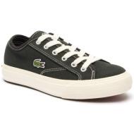  πάνινα παπούτσια lacoste backourt 747cfa0006 blk/off wht 454