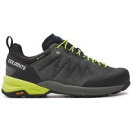  παπούτσια πεζοπορίας dolomite crodarossa leather gtx 420066 1425 silver green/lime green