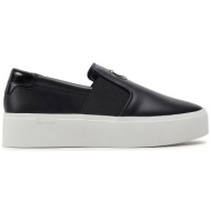  αθλητικά calvin klein flatform cup slip on re lock lth hw0hw02057 black beh