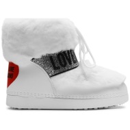  μπότες χιονιού love moschino ja24202g0hjw0100 bianco