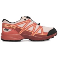  παπούτσια salomon speedcross climasalomon™ waterproof l47278800 english rose/cow hide/cantaloupe