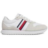  αθλητικά tommy hilfiger runner evo mix ess fm0fm04886 white ybs