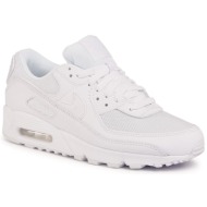  παπούτσια nike air max 90 cn8490 100 white/white/white/wolf grey