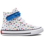  sneakers converse chuck taylor all star easy on doodles a06316c white/blue slushy/white
