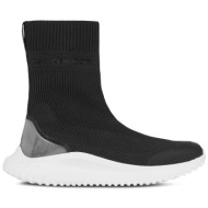  αθλητικά calvin klein jeans eva runner sock knit wn yw0yw01204 black/bright white beh