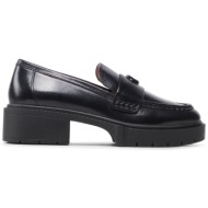  loafers coach leah loafer cb990 μαύρο