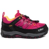  παπούτσια πεζοπορίας cmp kids rigel low trekking shoes wp 3q54554 ροζ