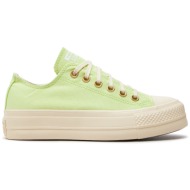  sneakers converse chuck taylor all star lift a09913c κίτρινο