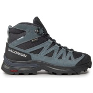  παπούτσια πεζοπορίας salomon x ward leather mid gore-tex l47182000 μπλε