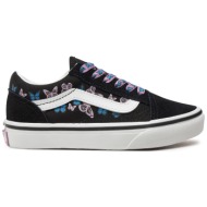  πάνινα παπούτσια vans old skool butterfly vn000cyvbml1 μαύρο