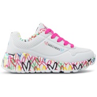  αθλητικά skechers lovely luv 314976l/wmlt λευκό